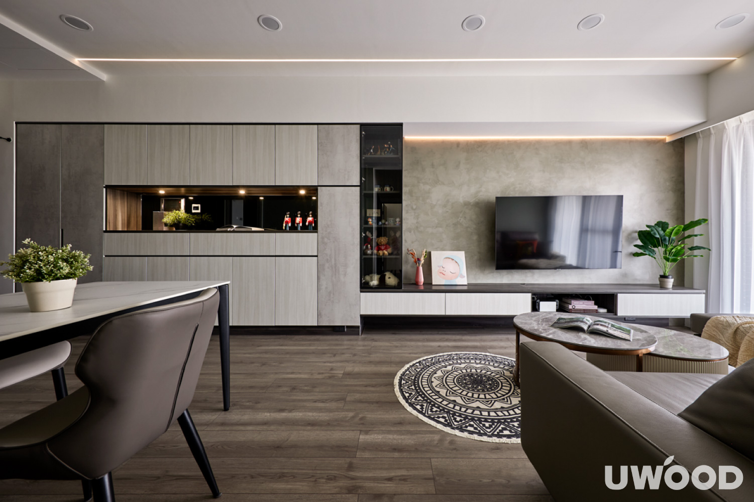 混搭風客廳設計|新竹市陳公館|25坪