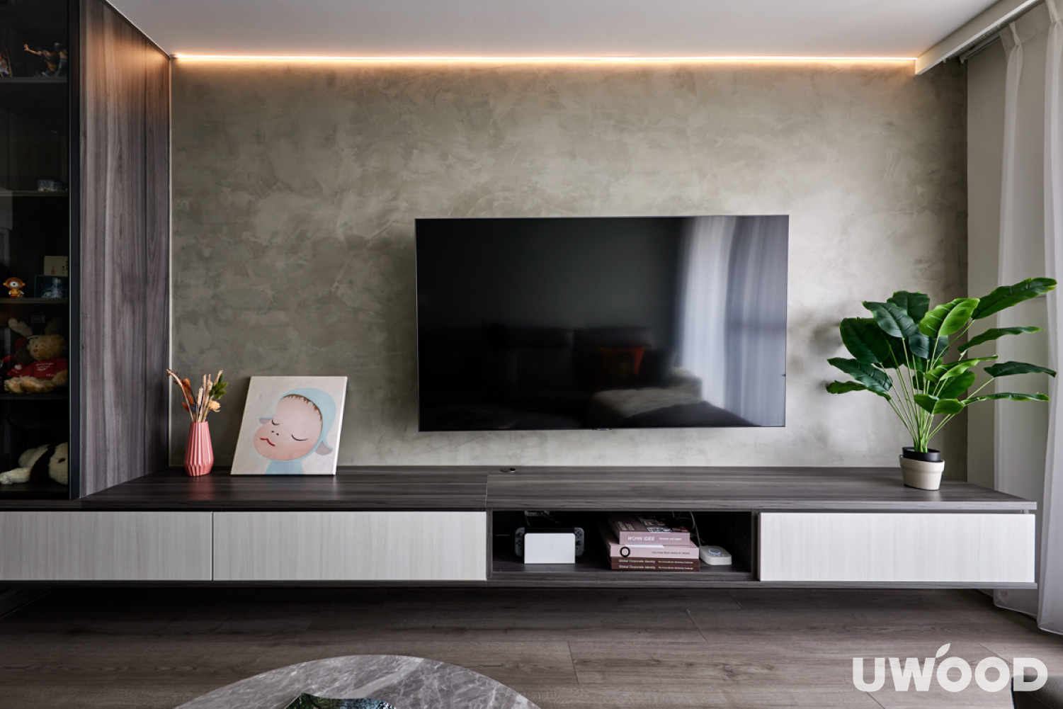 混搭風客廳設計|新竹市陳公館|25坪