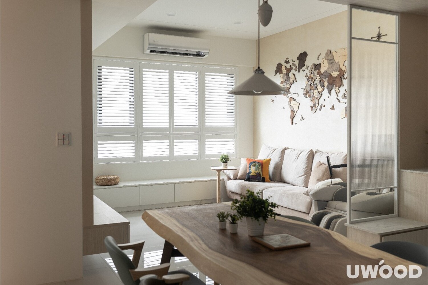 輕奢風客廳設計｜新北市劉公館｜46坪