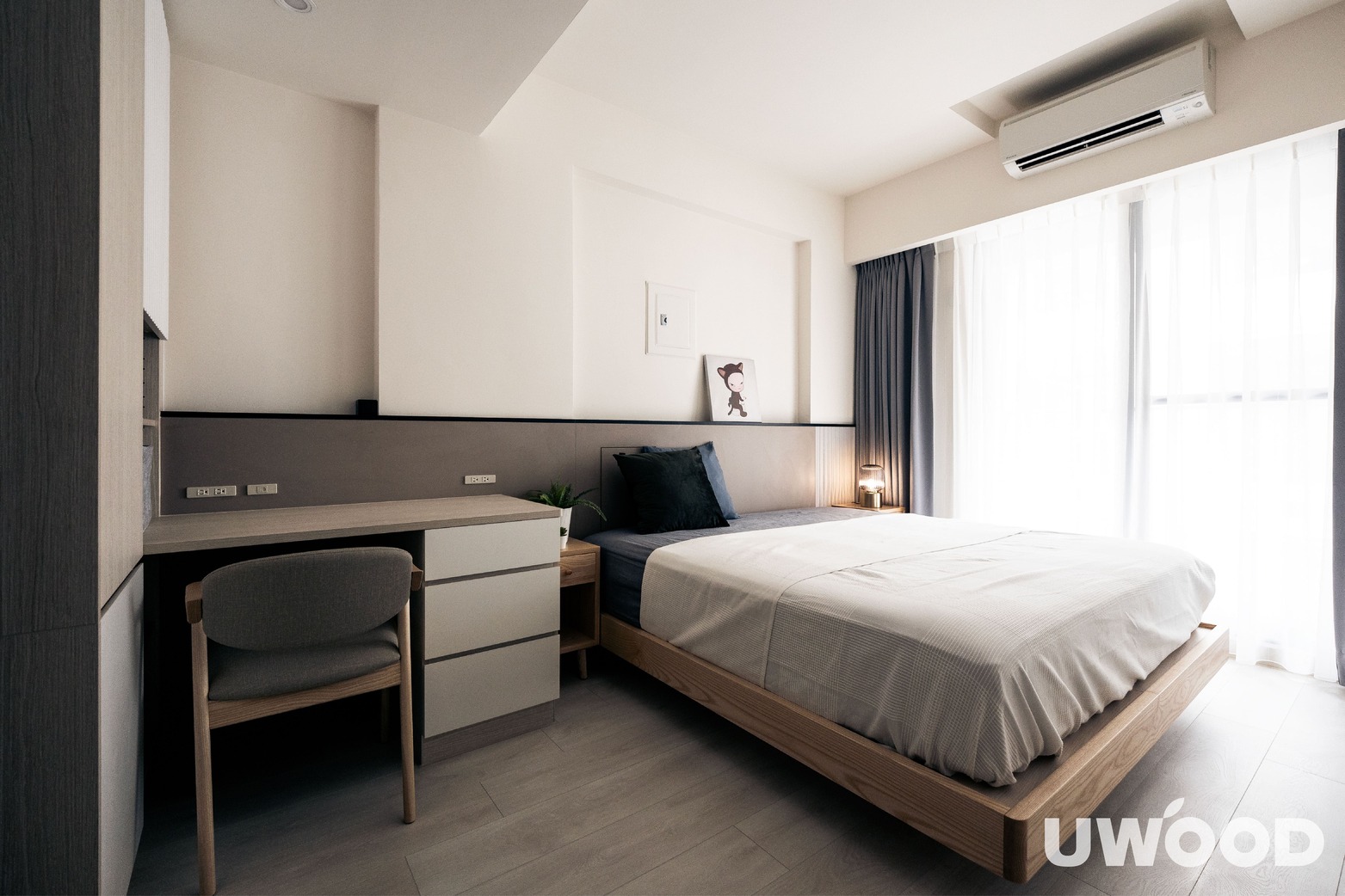 北歐風臥室設計｜高雄市劉公館｜40坪