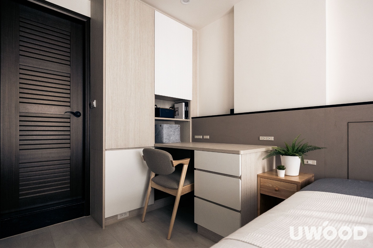 北歐風臥室設計｜高雄市劉公館｜40坪