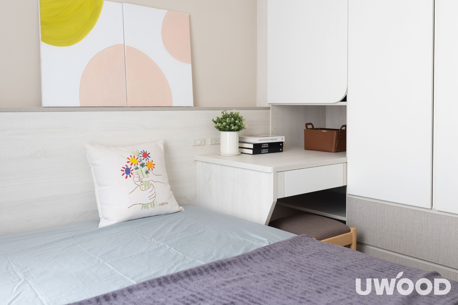 北歐風臥室設計｜高雄市劉公館｜40坪