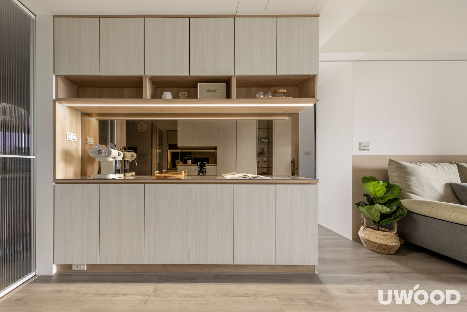 現代風客廳設計｜桃園市林公館｜22坪