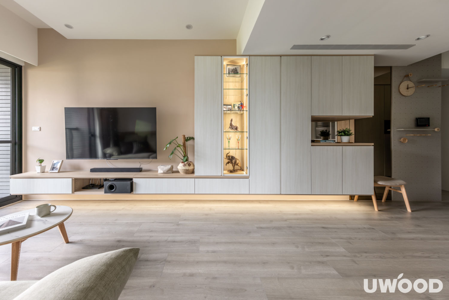 現代風客廳設計｜桃園市林公館｜22坪