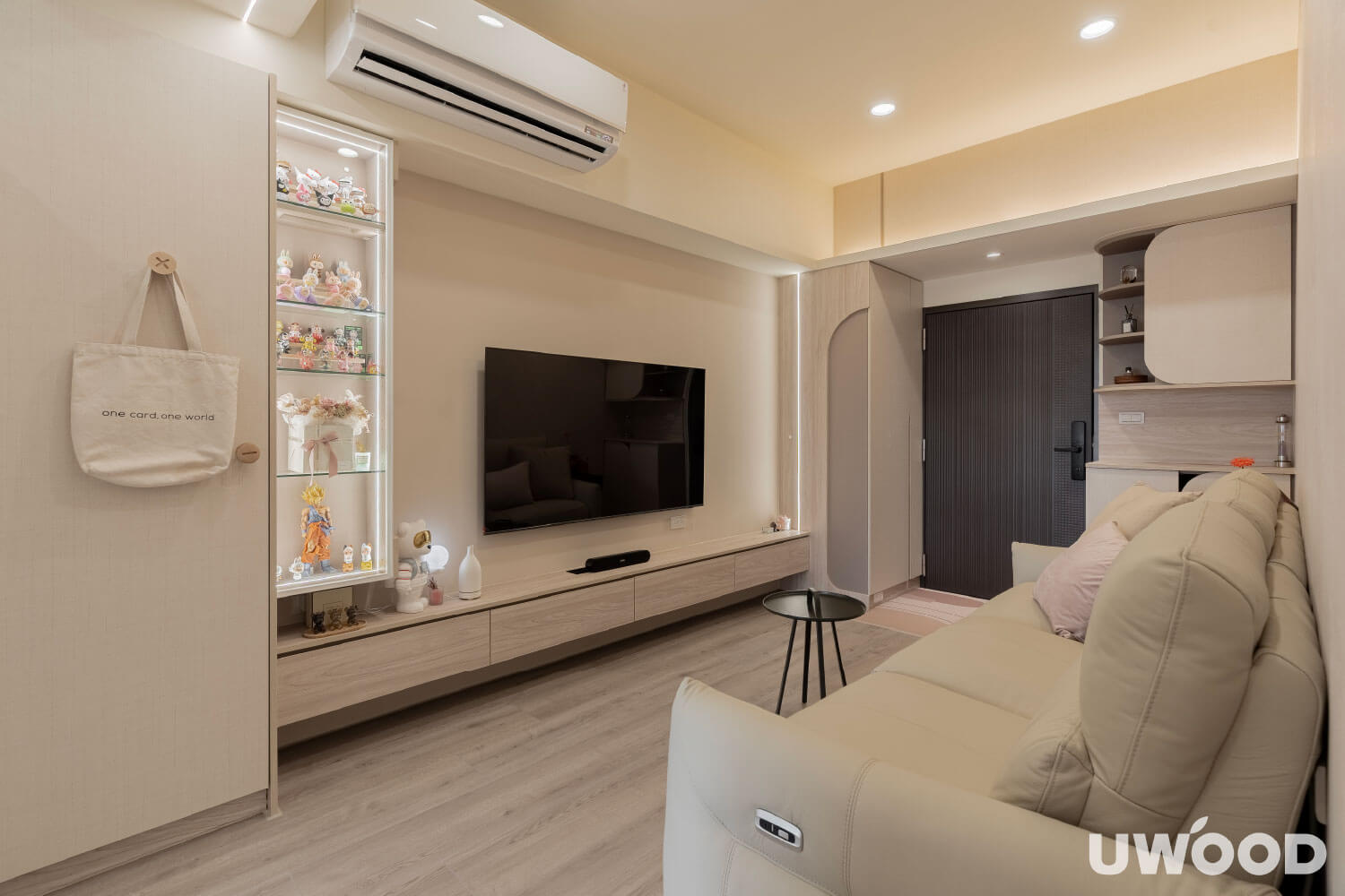 奶茶色現代風室內設計案例|台南市楊公館|16坪