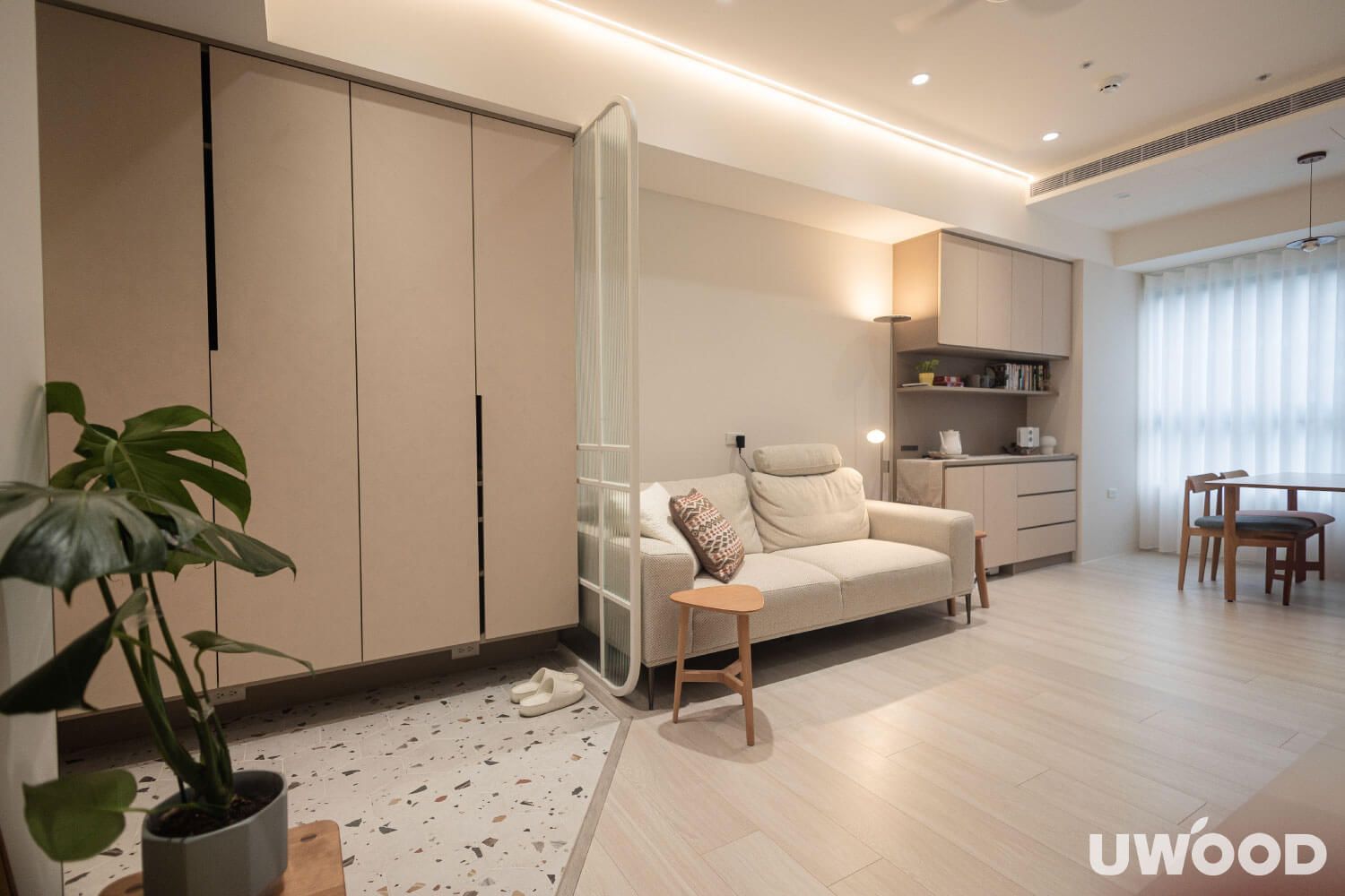 奶茶色北歐風室內設計案例|桃園市莊公館|17坪