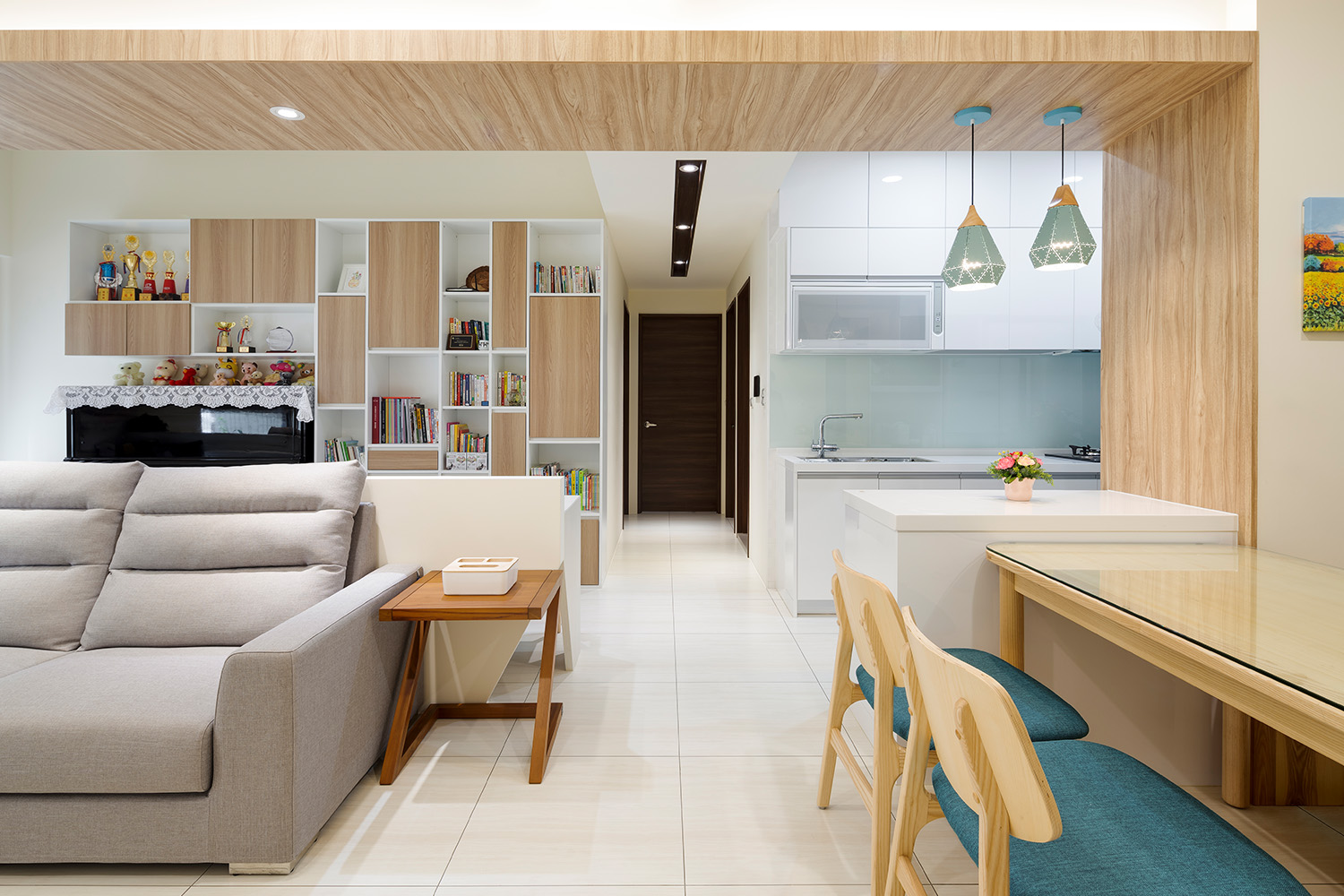 北歐風格裝潢設計簡約風格客廳優渥實木家具